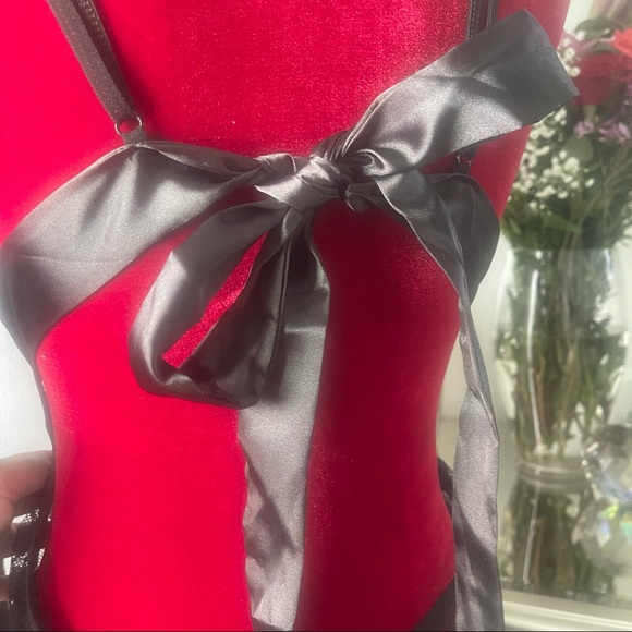 Sz 10/12 Black Lace Eyelash Babydoll & Panty Set - Picture 8 of 10